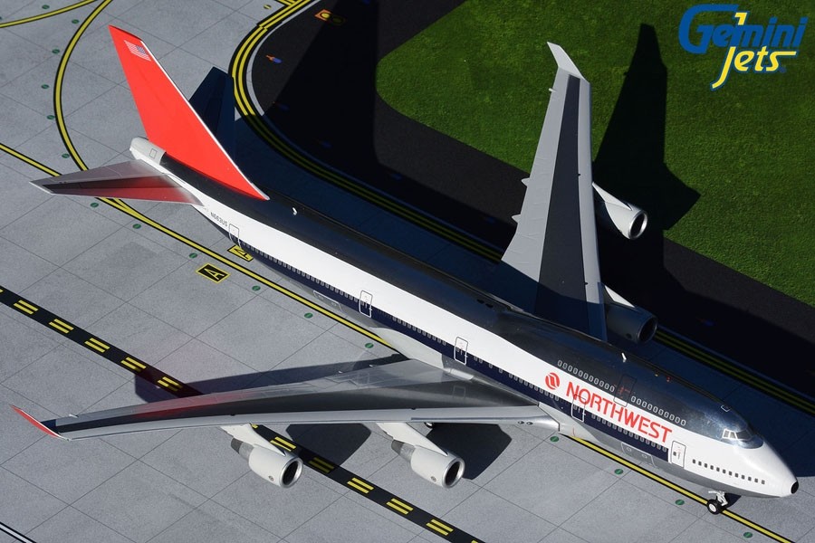 Herpa 1/500 NWA Northwest Airlines B747-400 510936 VERY RARE