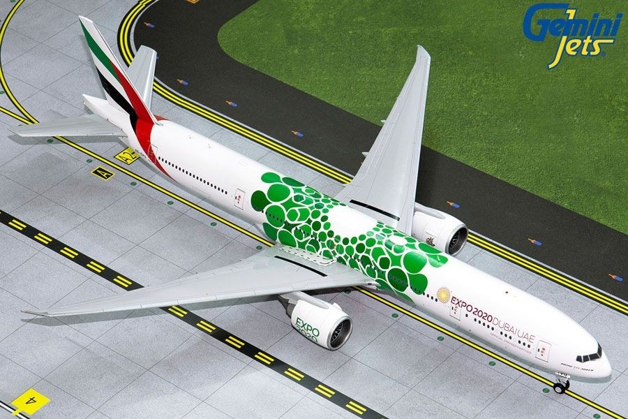 Emirates Airbus A380 A6-EEW Expo 2020 Green Gemini Jets G2UAE774 Scale 1:200 