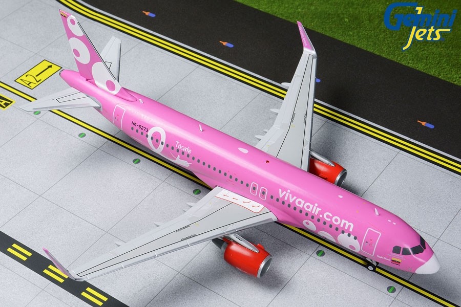 Viva Air Colombia Airbus A320-200 Pink Livery HK-5273 Gemini Jets