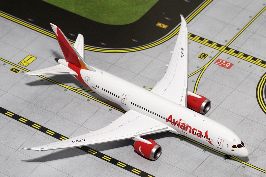 Solid COLOMBIA AVIANCA BOEING 787 Passenger Airplane Plane Metal Diecast Model 