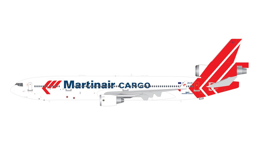 GEMINI JETS MARTINAIR MD-11CF 1:400 DIE-CAST MODEL PH-MCP FINAL FLIGHT GJMPH1195 