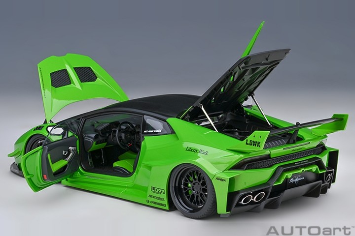 1:18 LAMBORGHINI HURACAN GT LB Liberty Walk Works perl green 79128 art