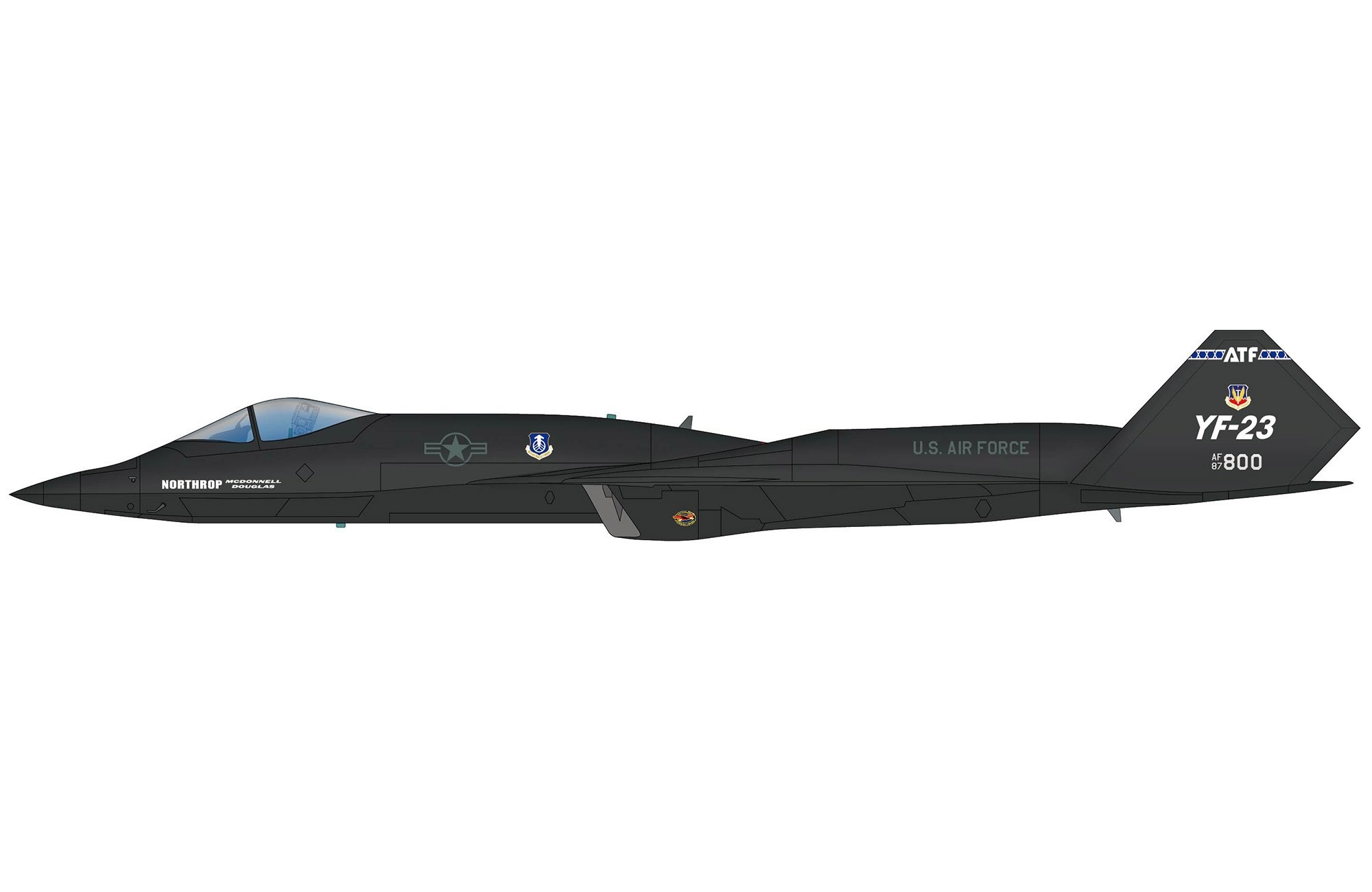 YF-23 Black Widow II PAV-1 Reg: 87-0800 HA2851 Hobby Master 1:72