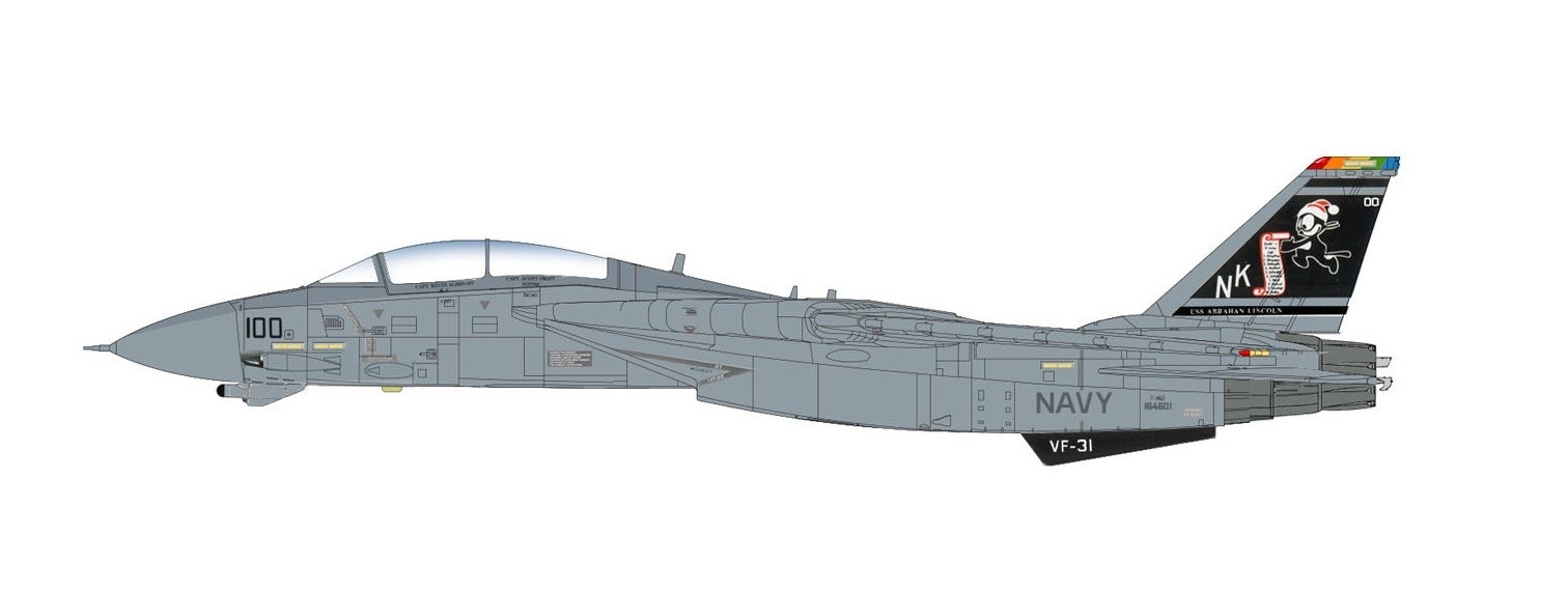 Grumman F-14D Super Tomcat 164601,VF-31 "Santa Tomcatters" Hobby Master HA5223 