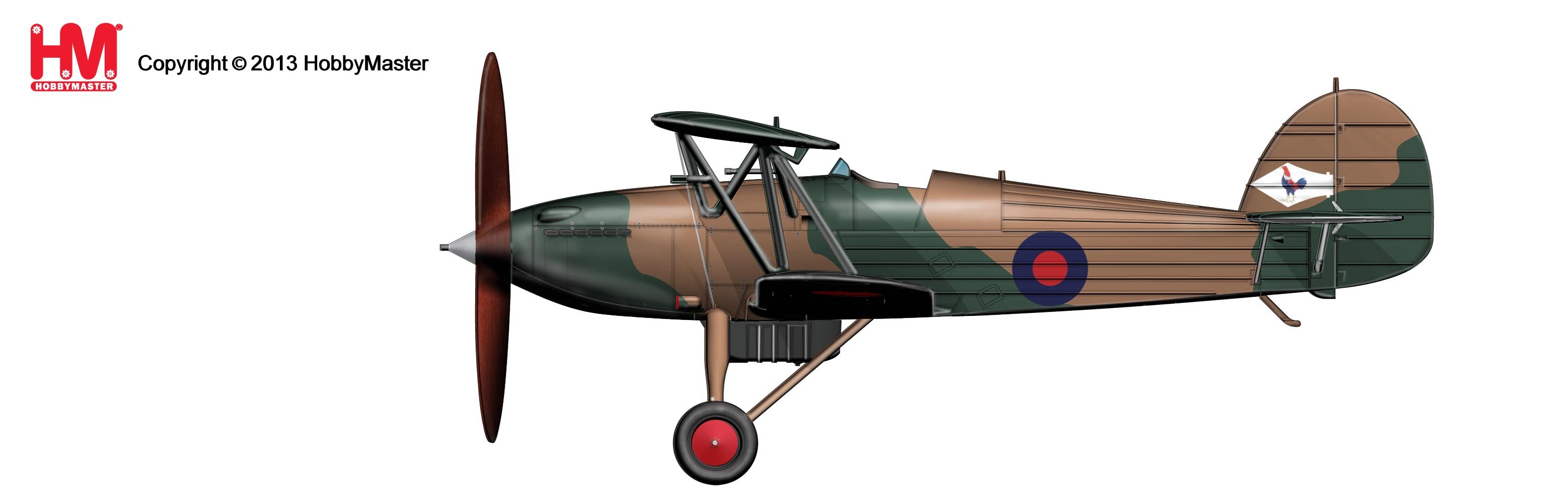 ホビーマスター 1/48 Hawker Fury I Fury Mk I 1:48 Diecast Model - Hobby Master HM-HA8004 - $69.95