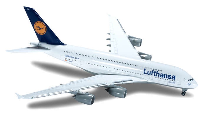 Herpa Lufthansa A380-800 Reg# D-AIMA 1:500 scale. HE518406 ezToys