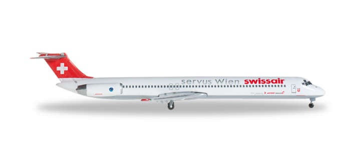 Highly detailed Herpa Wings Swissair MD-81