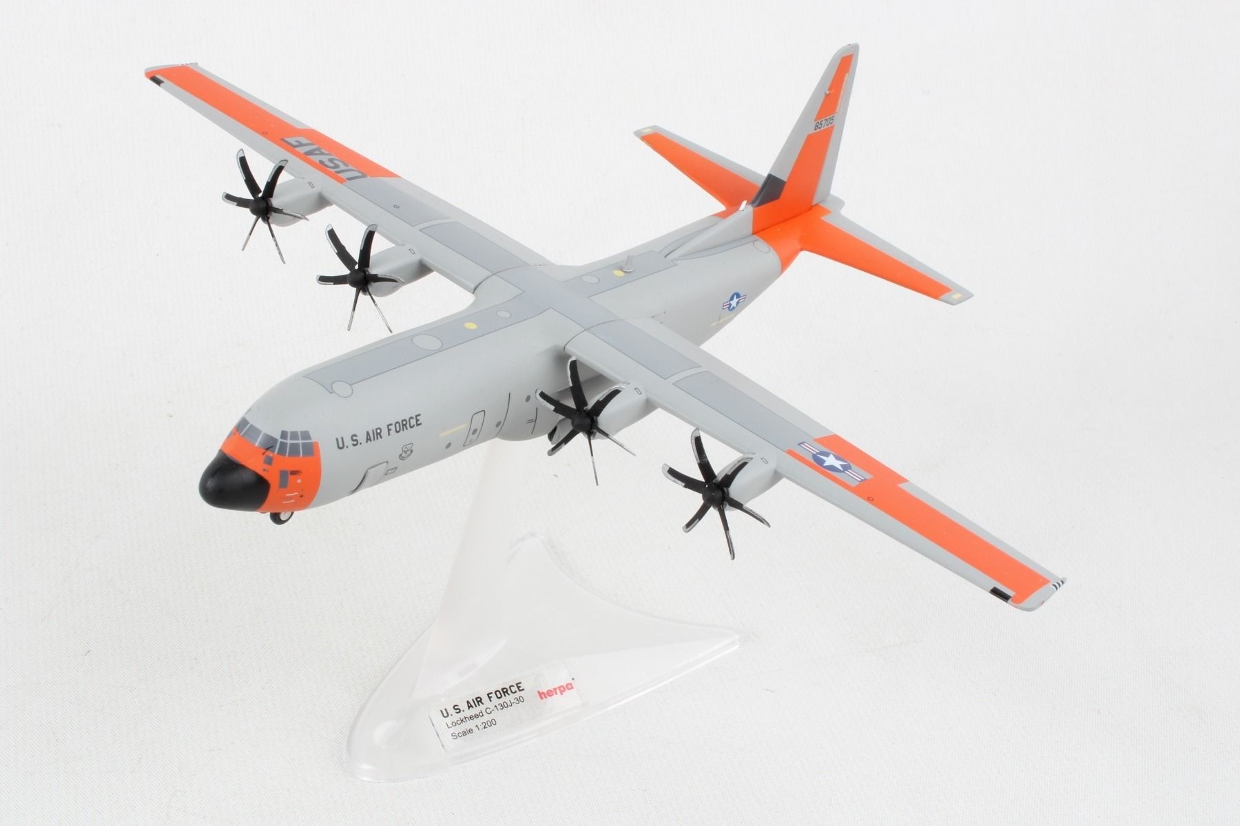 USAF C-130J-30 Super Hercules 08-5705 'Four Horsemen' Herpa Wings 572200  Die-Cast Scale 1:200