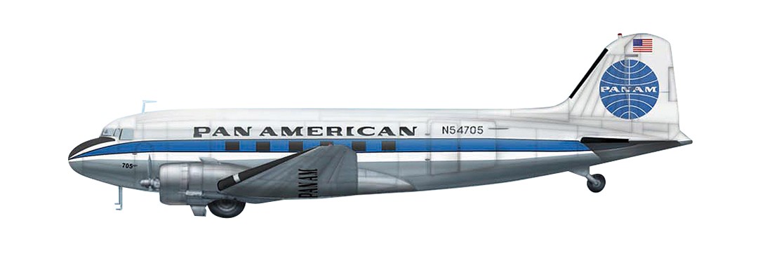Pan Am HL1301 Douglas DC-3 N54705 Details about   Hobby Master 1:200 Pan American 