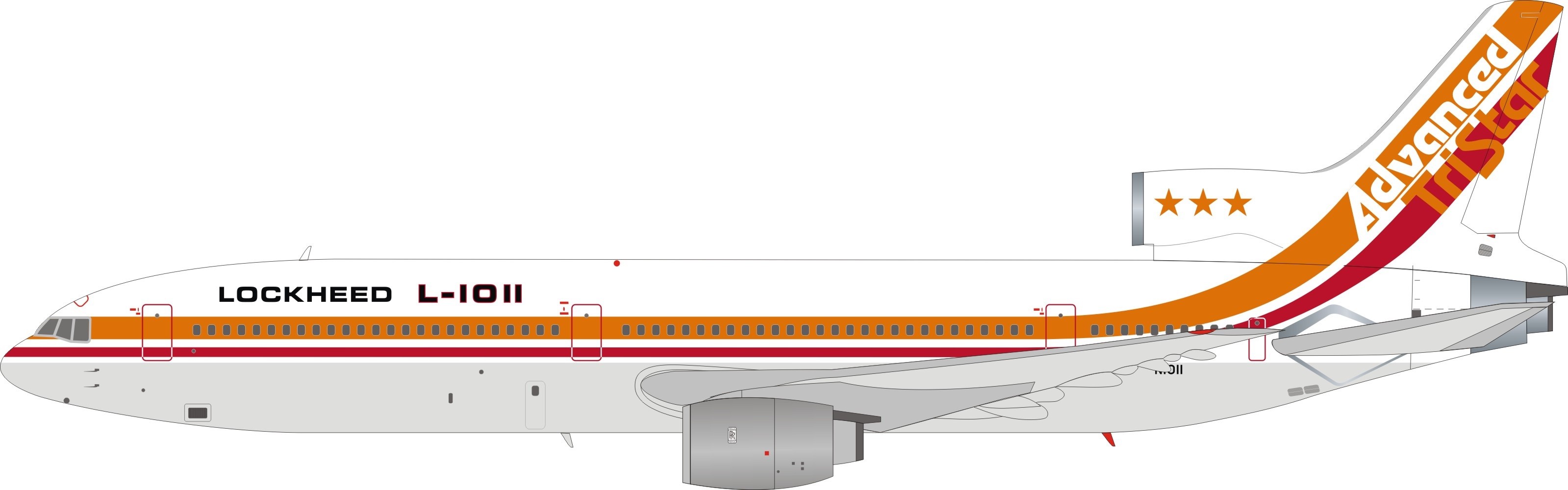 Highly detailed InFlight Model diecast model airplane "Advanced Tristar ...