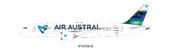 Herpa WINGS Catalogo Limox Wings 1:200 Boeing 787 Dreamliner Air Austral F-olrb 