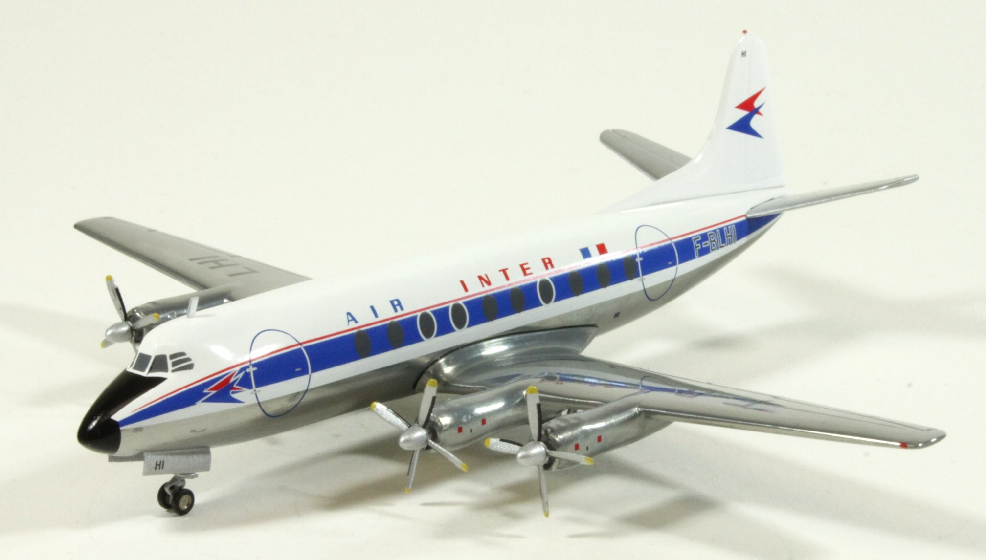 HERPA 1/200 Vickers Viscount 700 エールフランス Herpa Wings Air Inter Vickers Viscount 700 HE555395 Scale 1:200