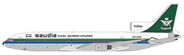 AeroClassics 1/400 L-1011 TriStar HZ-AHB Saudi Arabian 