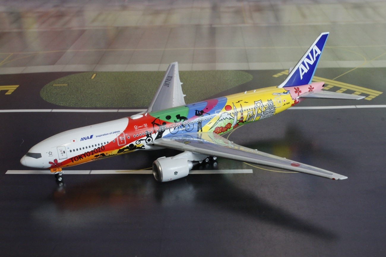 ANA Air Nippon Airways B777-200ER HELLO 2020 JET JA741A Tokyo 2020 