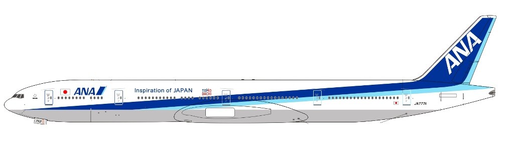 Sale! ANA All Nippon Boeing 777-300ER New Livery JA777A Aero Classics Scale  1:500