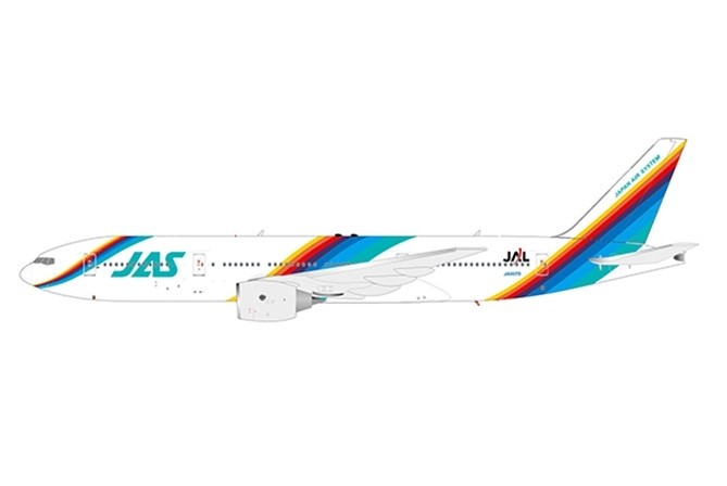 JAS Japan Air System Boeing 777-200 JA007D JC Wings EW2772004 scale 1:200