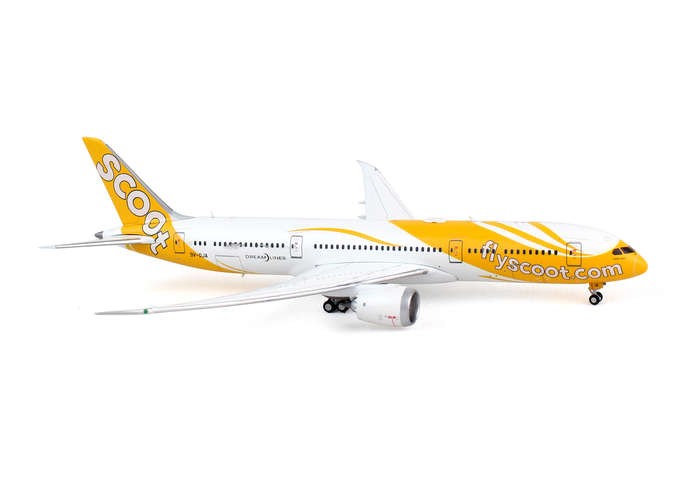JC Wings die cast models FlyScoot Boeing B787-9 Dreamliner Tail