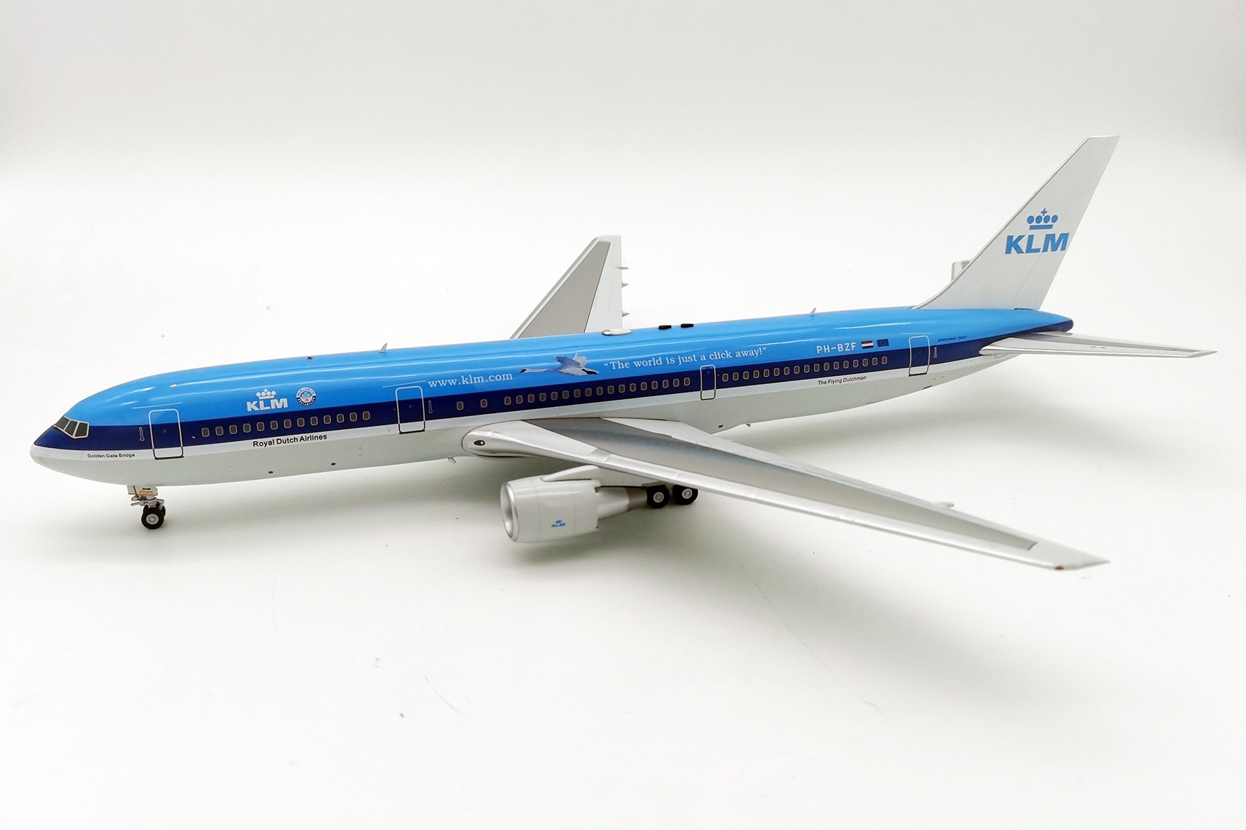 KLM Boeing 767-306ER PH-BZF with stand Royal Dutch Airlines die