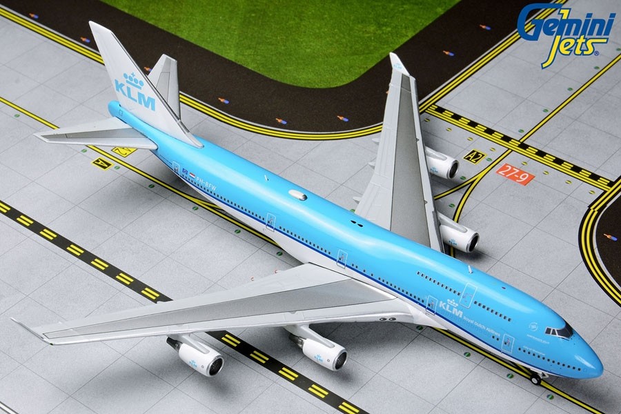 GEMINI JETS 1/200 KLM 747-400M 1/200 NEW LIVERY REG#PH-BFWG2KLM546 