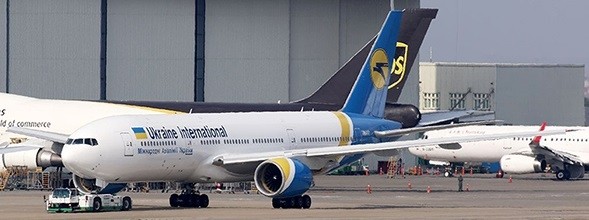 Flaps Down Ukraine International Airlines Boeing 777-200ER