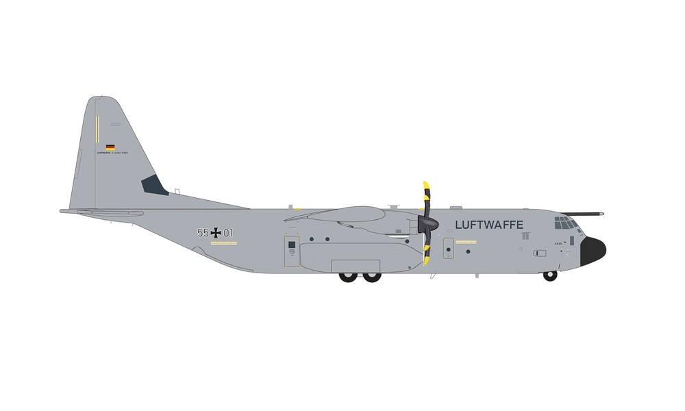 Herpa Wings 1:200 Lockheed c130j-30 Hercules FRENCH AIR FORCE et 02.061 559522 
