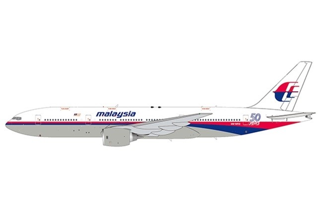 Malaysia Airlines Boeing 777-200ER 9M-MRB “50 Years 1947-1997” JC Wings  JC4MAS488 scale 1:400