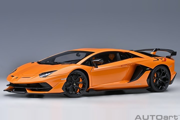 Orange Lamborghini Aventador SVJ Arancio Atlas Pearl Orange