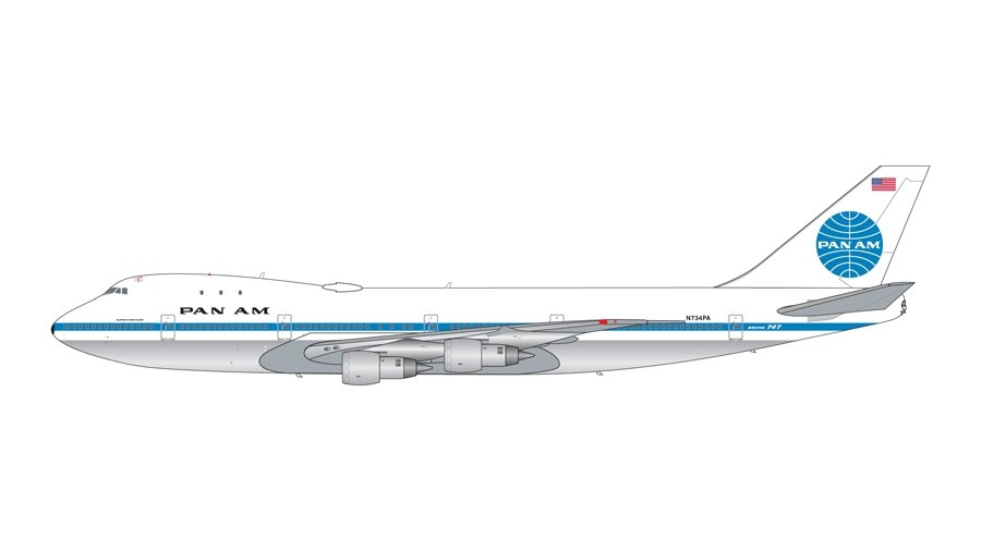 Pan Am Boeing 747-100 N734PA Gemini Jets G2PAA790 Scale 1:200 PRE-ORDER 