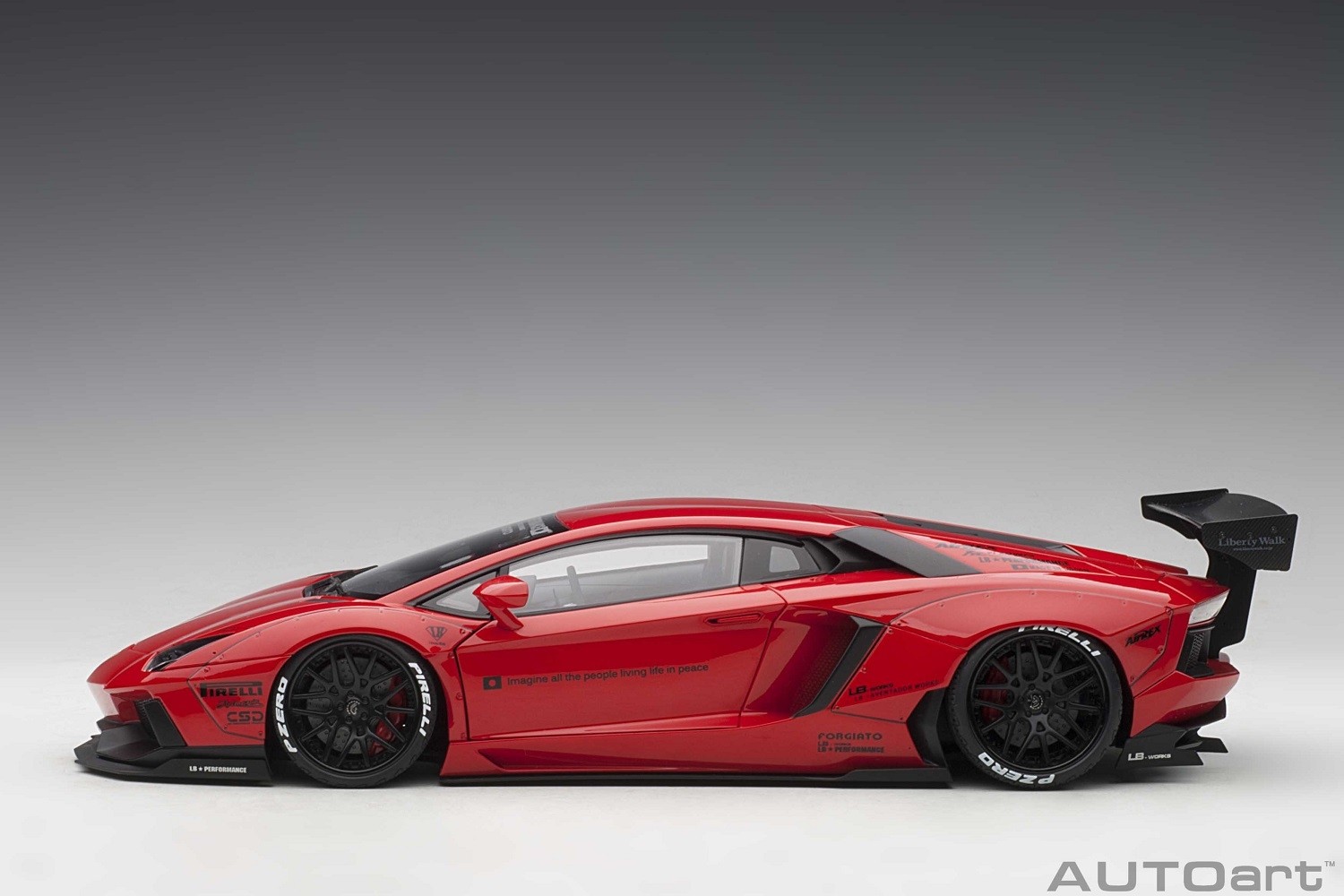 1 18th Scale for sale online red AUTOart 79108 Liberty Walk Lb-works Lamborghini Aventador