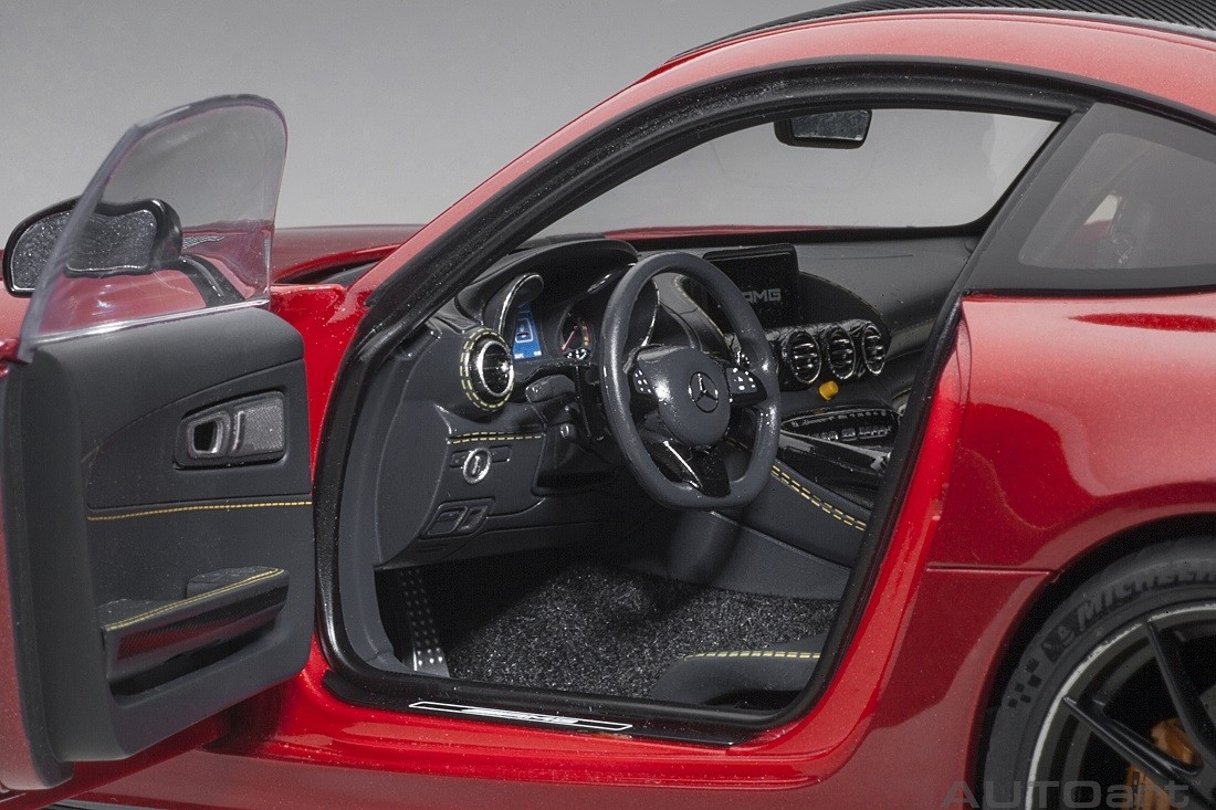 Red Mercedes AMG GT R Designo Cardinal Red Metallic AUTOart 76331