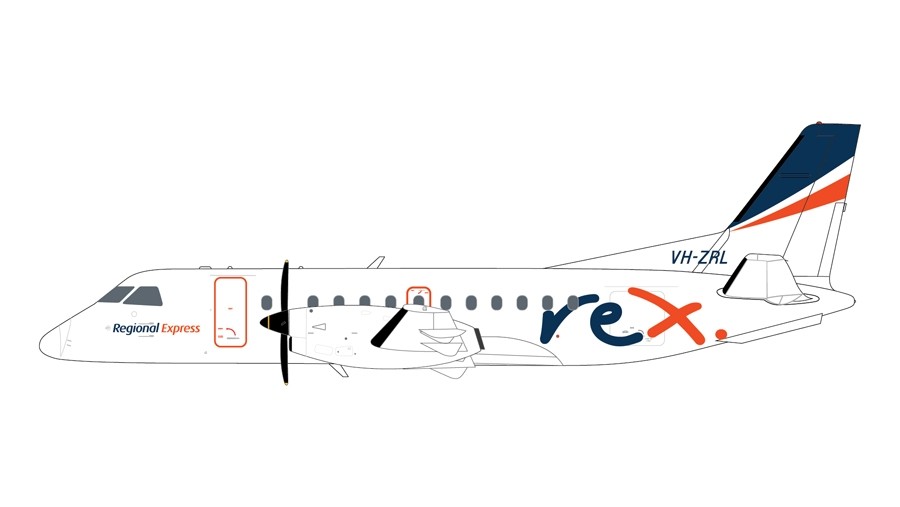 REX Australia Saab SF-340 VH-ZRL Regional Express Geminijets