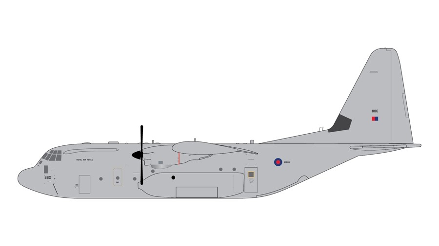 Royal Air Force C-130J Hercules RAF ZH-886 Gemini 200 G2RAF713