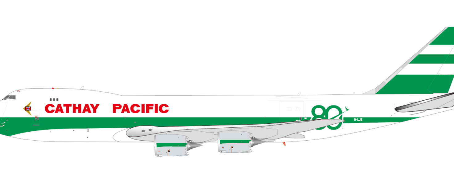 Misc Boeing 747-8F 80th Anniversary Reg: B-LJE SA2117 JC Wings 1:200 ...