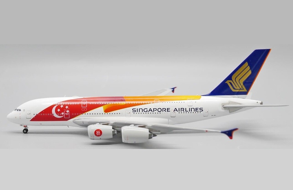 Singapore Airlines Airbus A380 9V-SKJ 'SG50' Ribbon JC Wings