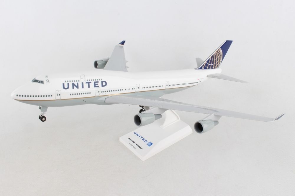 Skymarks United Airlines 747-400 N127UA with gear Post Merger SKR614 scale  1:200