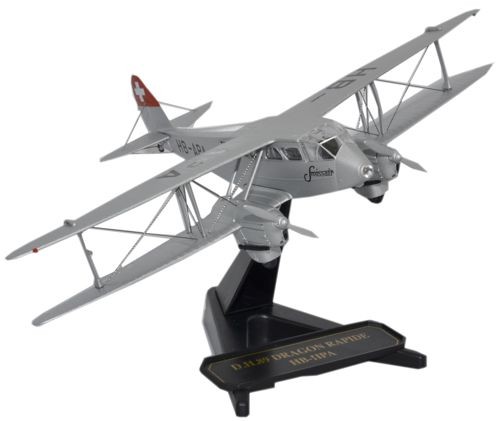 Oxford Diecast 1/72 - De Havilland DH.89 Dragon Rapide - Bryher Scillonia - NEUF