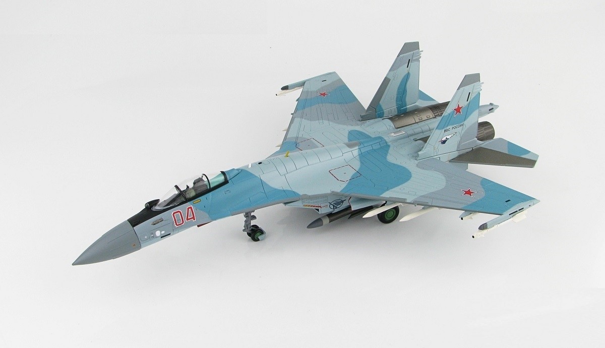 Échelle 1/100 Sukhoi Su-35 Russie air force Flanker-E Fighter Aircraft Model 