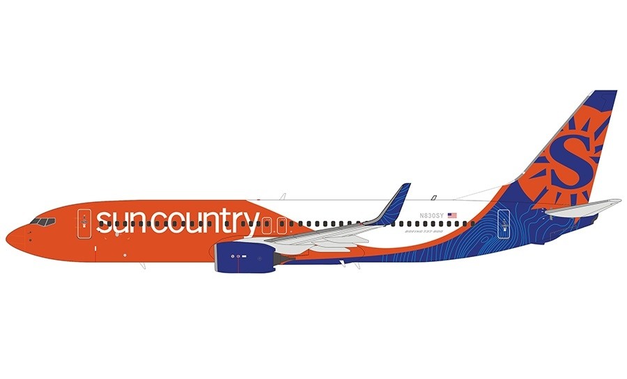 Sun Country Airlines Boeing 737-800w N830SY new livery NG 58047