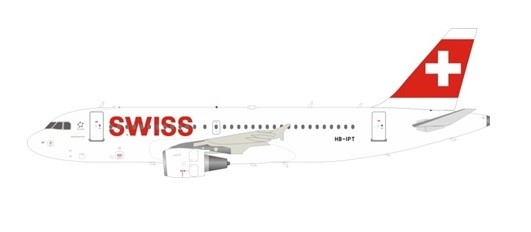 JFOX JFA319002 1/200 Swiss International Air Linien A319-112 Hb-Ipt mit Ständer 