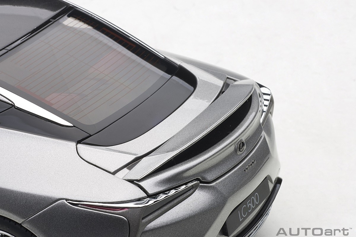 Titanium Metallic (dark silver) Lexus LC500 AUTOart Rose interior