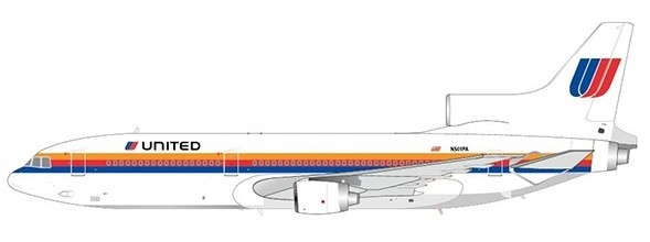 Jc Wings JC2061 1/200 United Airlines Lockheed L1011-500 N501PA mit Ständer 