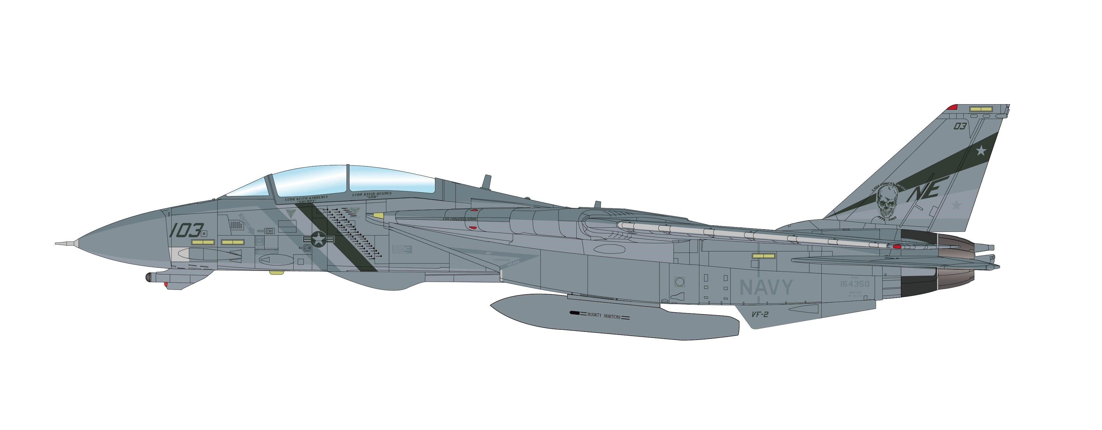 2003 /"OIF/" VF-2 Hobby Master HA5227 Grumman F-14D Tomcat 164350
