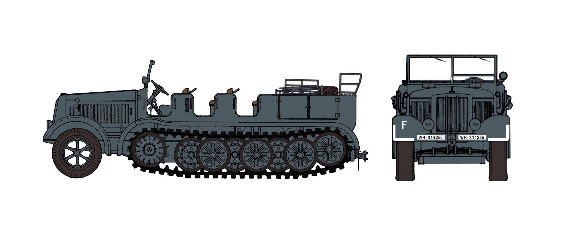  ¤ V1934 ¤ Développement d'équipement militaire Wwii_german_sd.kfz._7_8-ton_half-track_hobby_master_hg5007_scale_1-72