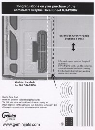 Airport Mat Graphic 1:400 Scale Decal sheet  GJAPS007