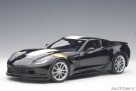 Chevrolet Corvette Grand Sport blackwhite/yellow stripes AUTOart 71273  1:18