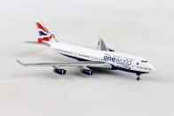 British Airways Boeing 747-400 One World G-CIVL Herpa 531924 scale 1:500