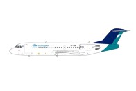 KLM Fokker 70 PH-KZM City Hopper  (Silkair hybrid color) JC Wings EW2F70003 scale 1:200