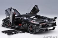 Matt Black Lamborghini Aventador SVJ Nero Nemesisl AUTOart 79219 Scale 1:18 