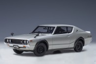 Silver Nissan Skyline GT-R (KPGC110), Standard Version, Silver AUTOart 77471 scale 1:18