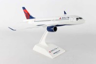 Delta Airlines CS100 Bombardier With Stand Skymarks SKR914 Scale 1:100